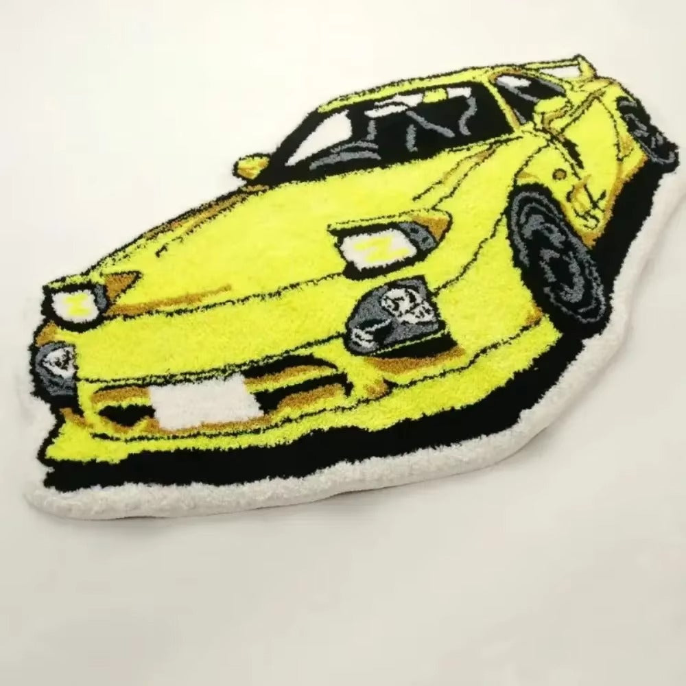 Kids Car Shaped Wool Cartoon Playroom Area Rug Decor | Solmira