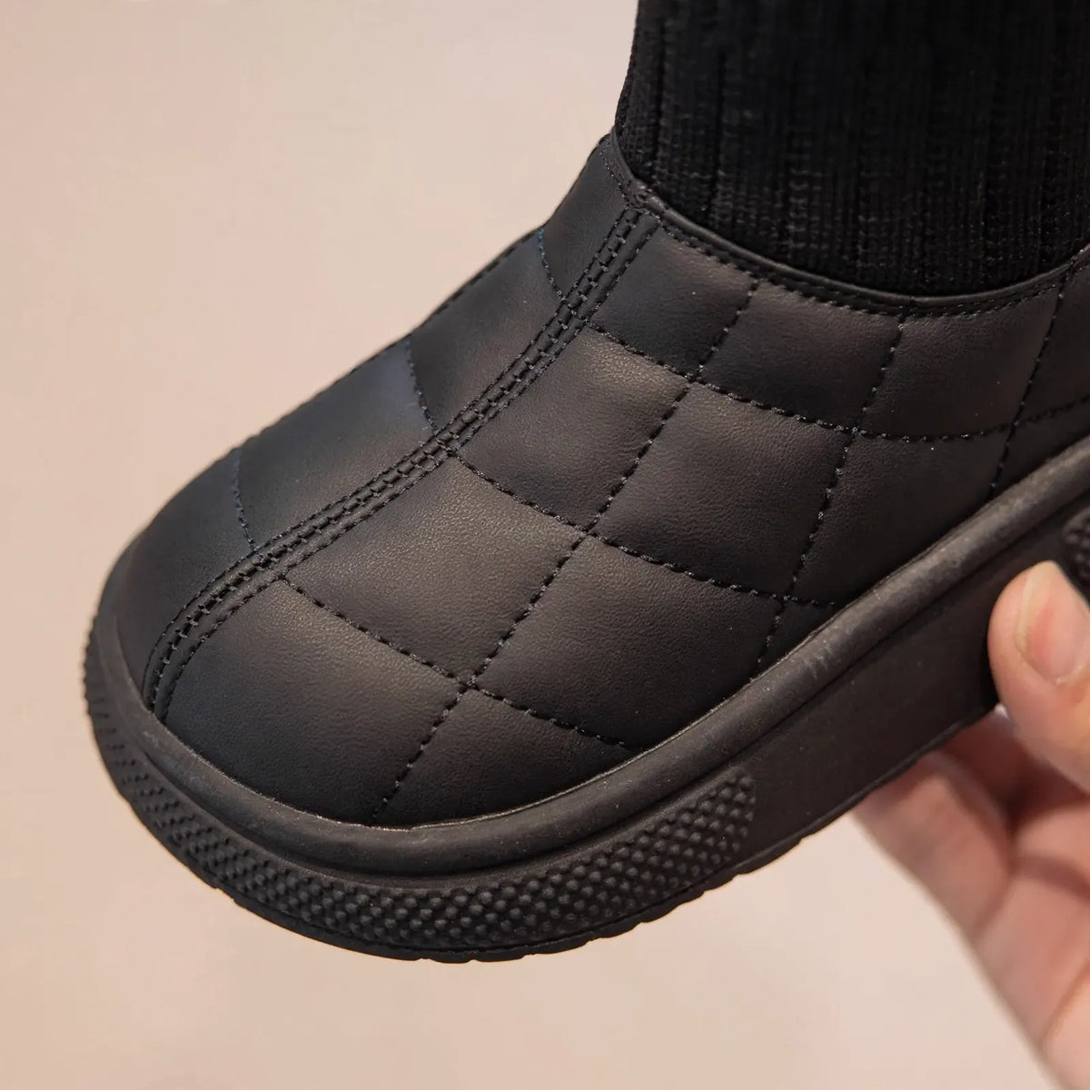 Kids Quilted Winter Snow Boots