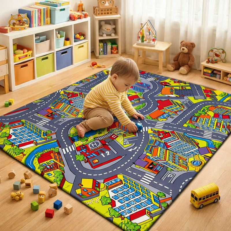 Kids Road Game Play Mat Carpet for Modern Play Areas | Zeloria