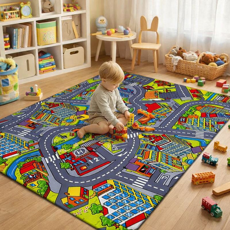 Kids Road Game Play Mat Carpet for Modern Play Areas | Zeloria