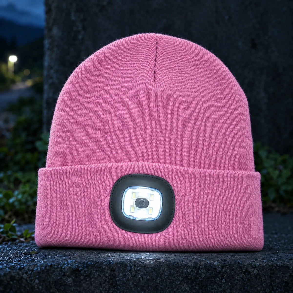 Knit Beanie With Integrated Light