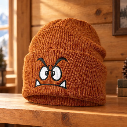 Knit Cartoon Embroidered Winter Beanie