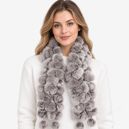 Knit Textured Winter Wrap Scarf