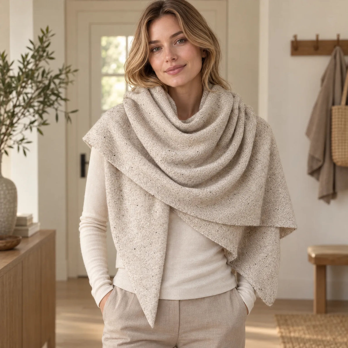 Knit Triangle Women's Scarf
