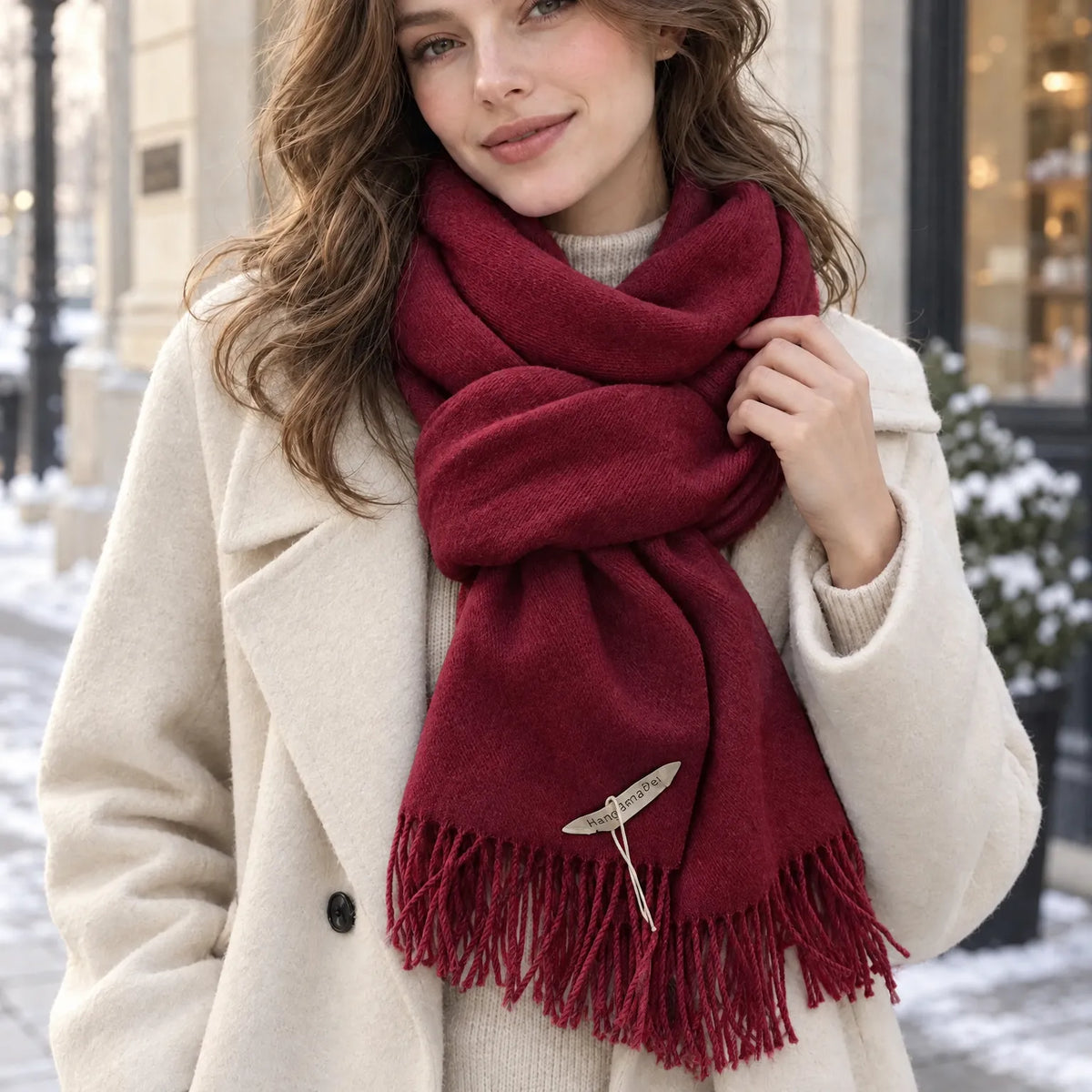 Knit Winter Shawl For Women