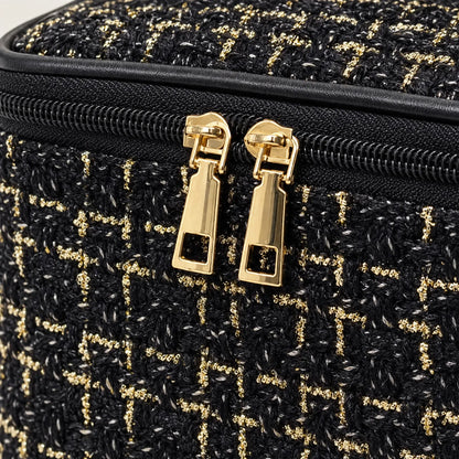 Knitted Style Box Makeup Bag