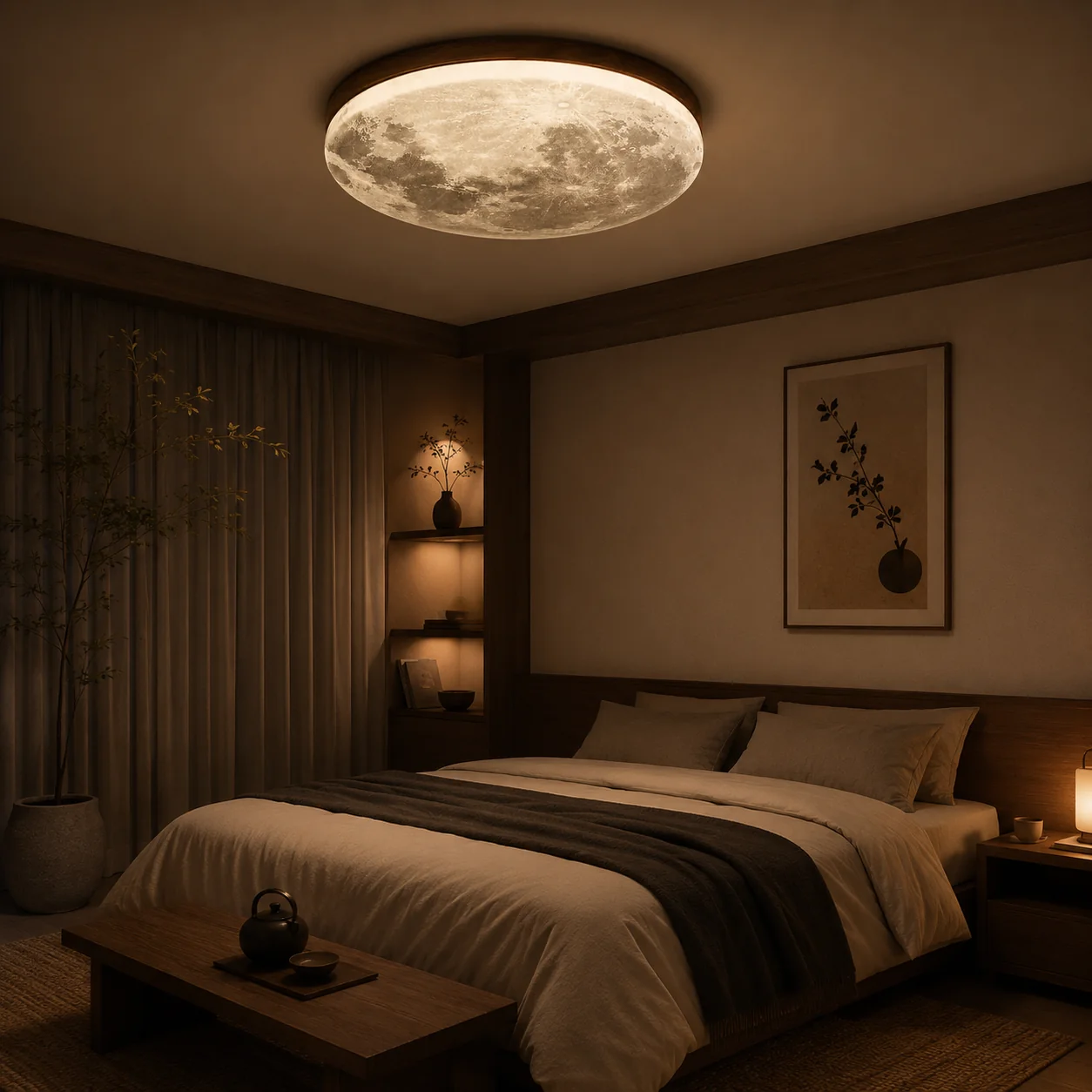 LED Acrylic Flush Mount Ceiling Light Modern Slim Design | Zeylra