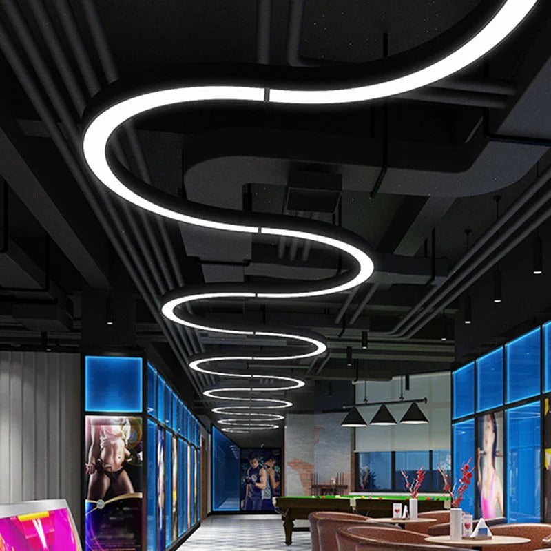 LED Arc Ceiling Light Modern Contemporary Design | Ercivo