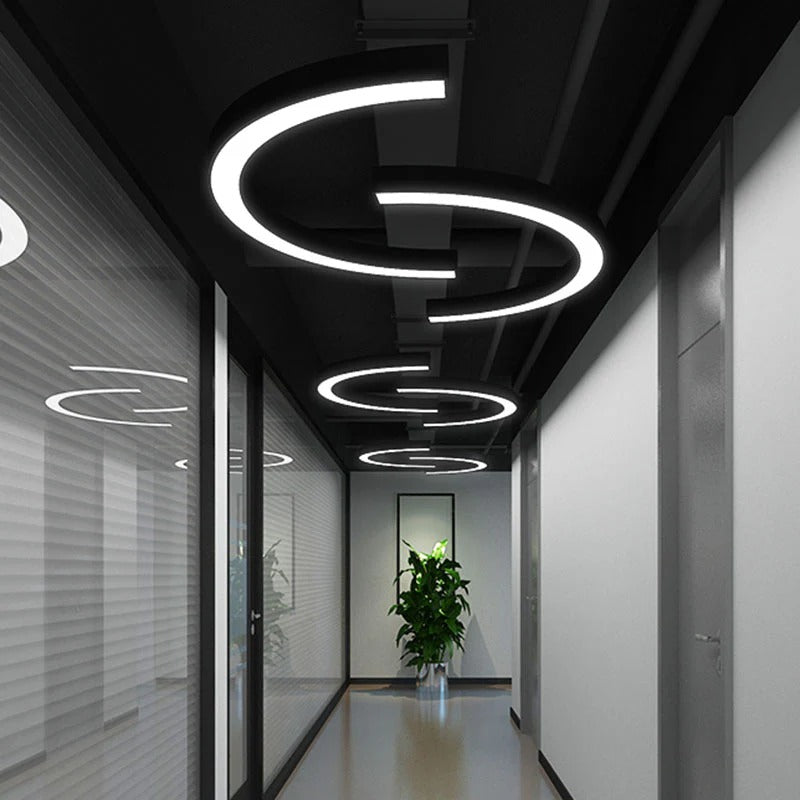 LED Arc Ceiling Light Modern Contemporary Design | Ercivo