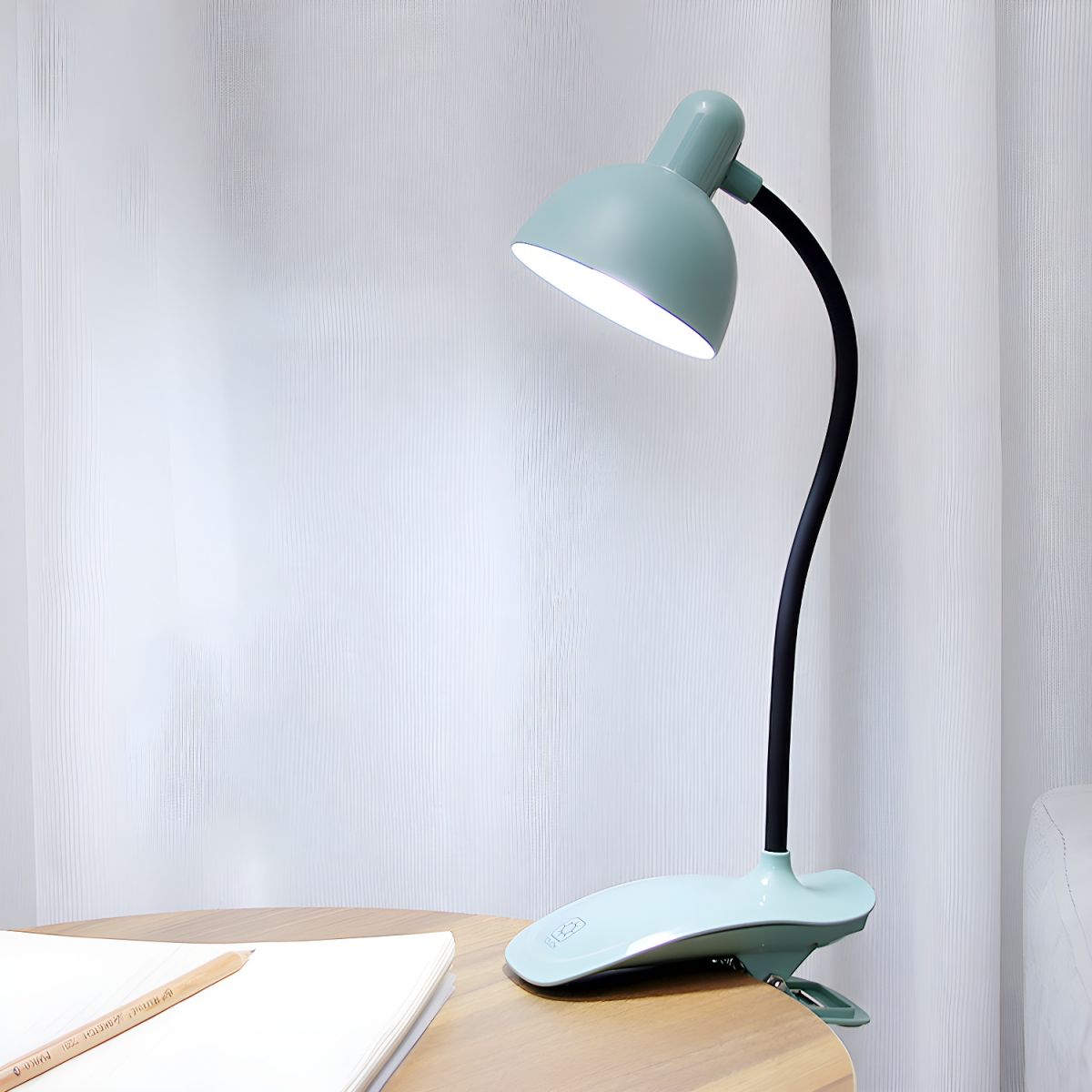 LED Flexible Gooseneck Clamp Lamp Modern Design | Norviko