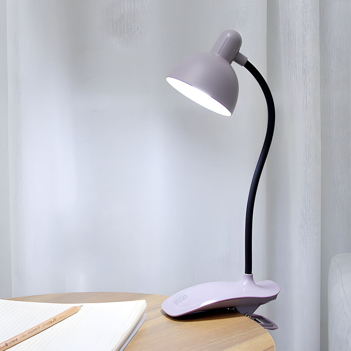 LED Flexible Gooseneck Clamp Lamp Modern Design | Norviko