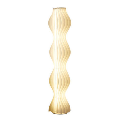 LED Floor Lamp with Pleated Shade for Modern Interior | Velora