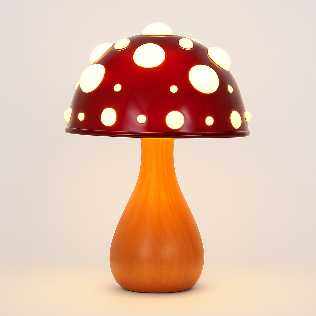 LED Mushroom Table Lamp with Warm White Light | Zanvexa