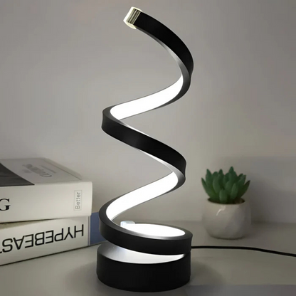 LED Spiral Table Lamp with Three Light Modes | Kervixa