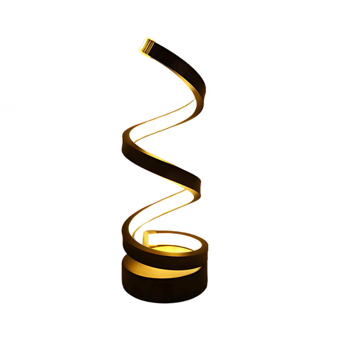 LED Spiral Table Lamp with Three Light Modes | Kervixa