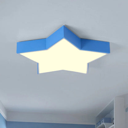 LED Star Ceiling Light Acrylic Flush Mount Kids Room | Lumevia