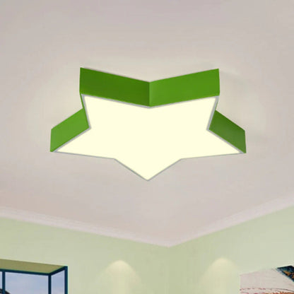 LED Star Ceiling Light Acrylic Flush Mount Kids Room | Lumevia