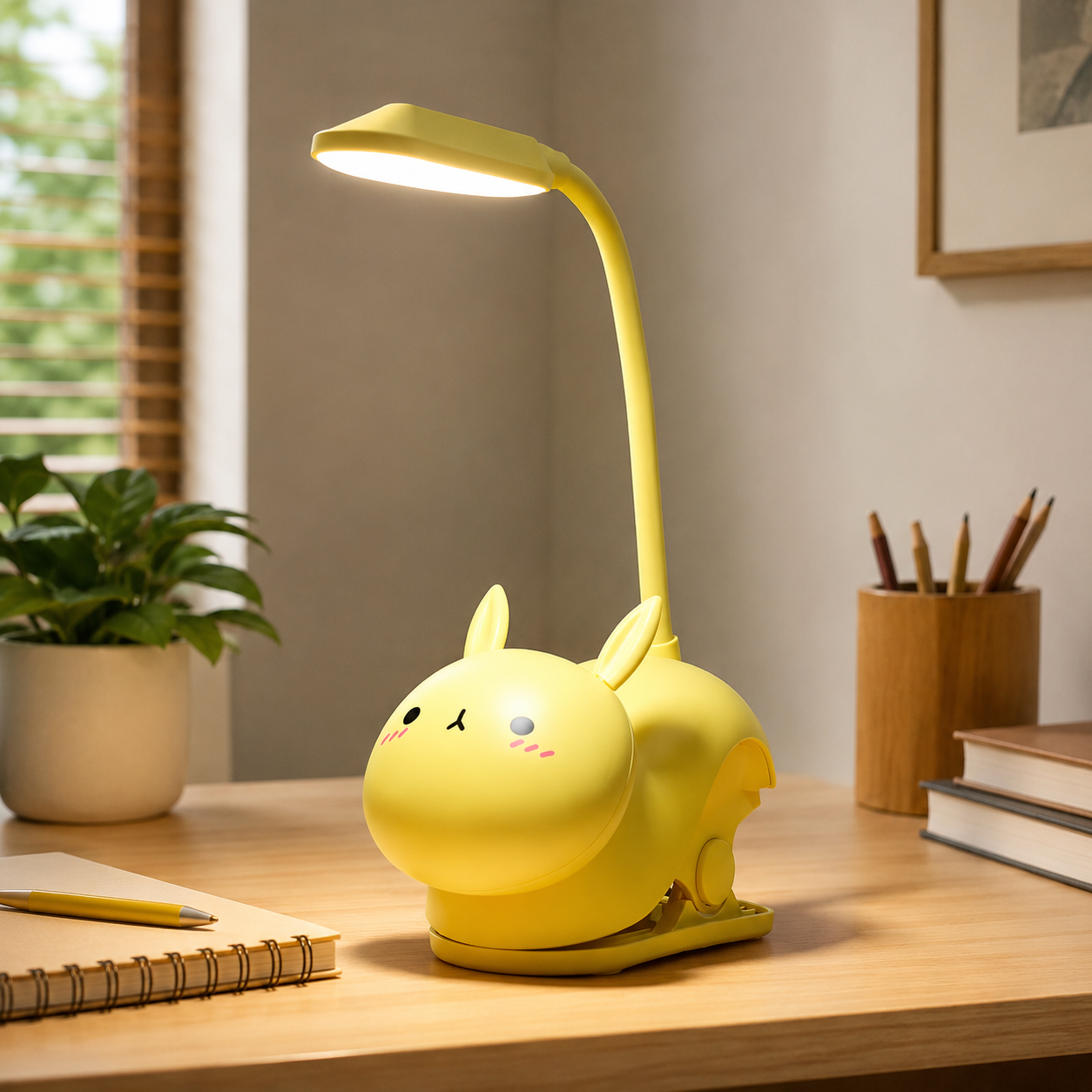  LED Table Lamp with Rabbit Design and USB Charging | Dorlani