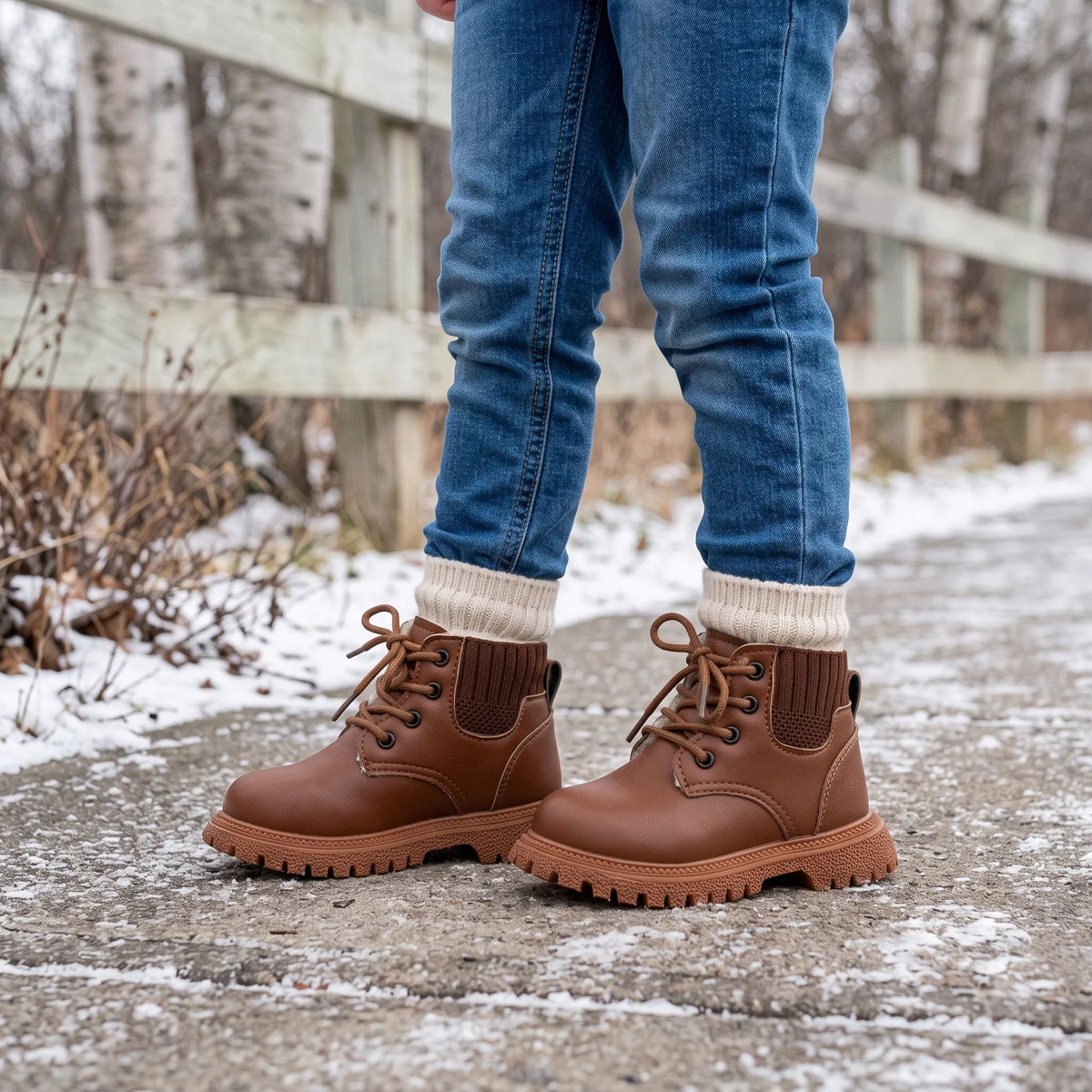 Lace Up Ankle Winter Boots
