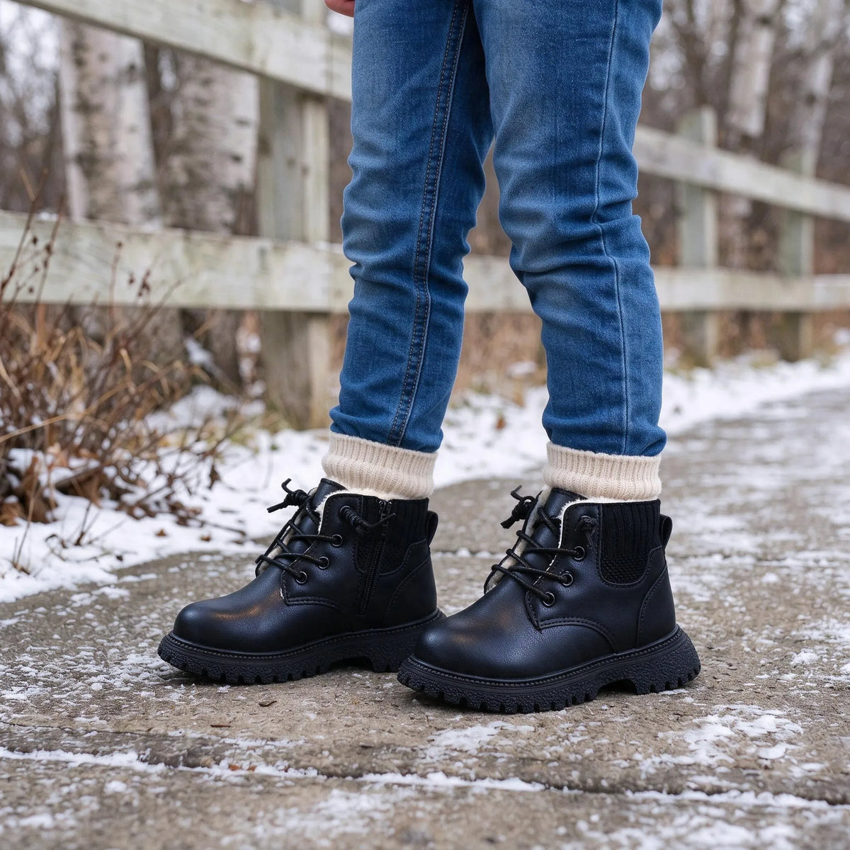Lace Up Ankle Winter Boots
