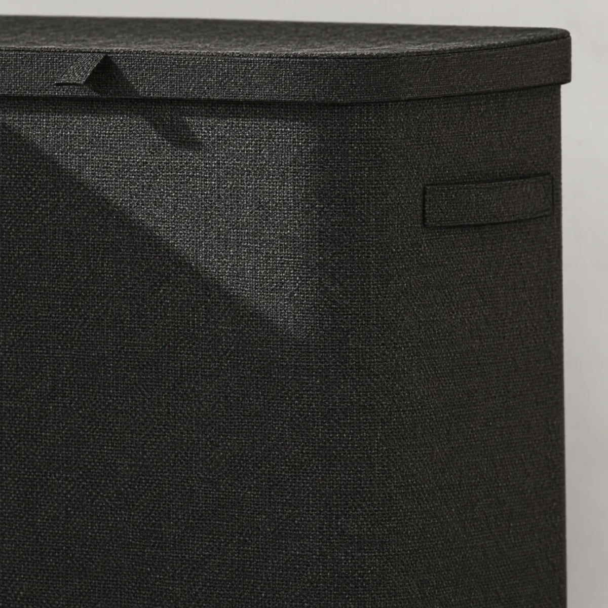 Large 85L Fabric Laundry Hamper with Lid and Side Handles