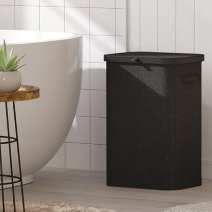 Large 85L Fabric Laundry Hamper with Lid and Side Handles