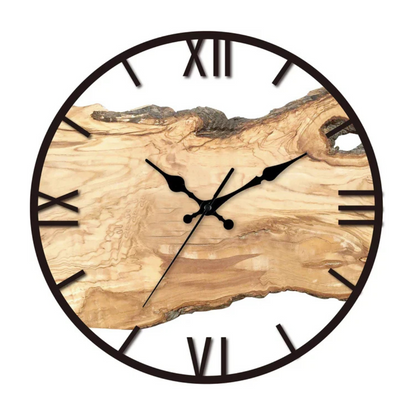 Large Black Minimalist Wall Clock Silent Quartz Design | Truvexa