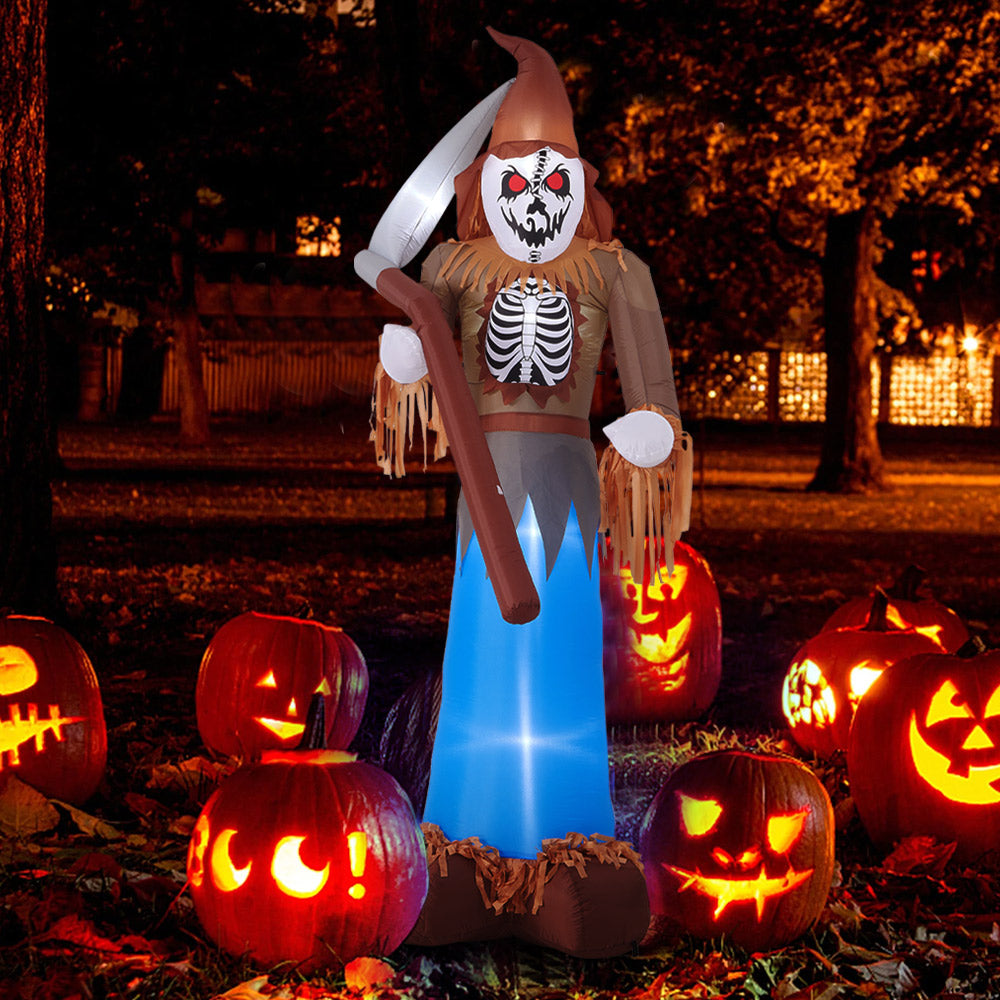Large Grim Reaper Scarecrow Halloween Inflatable Decoration