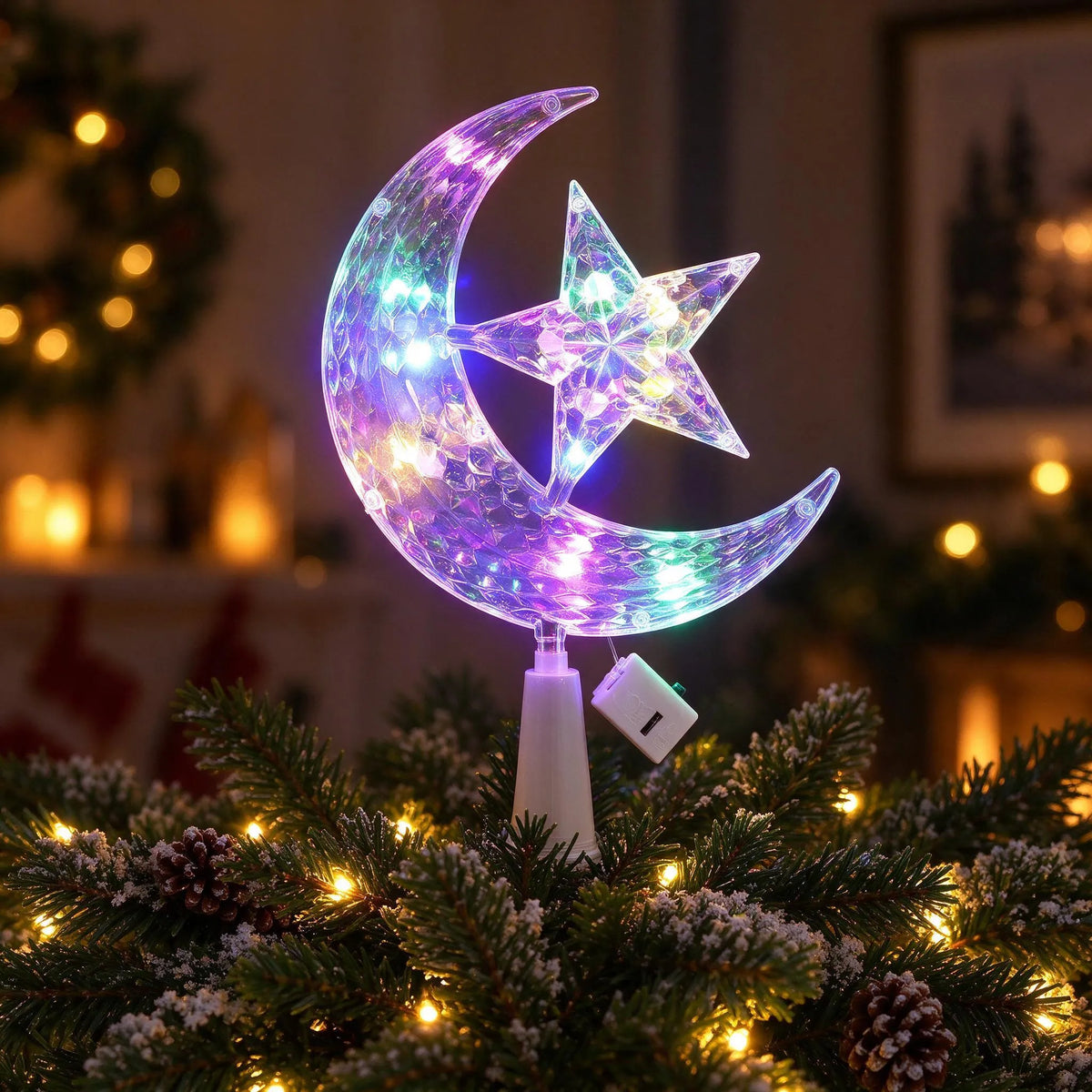 Lighted Christmas Tree Star Topper