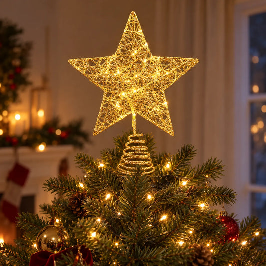 Lighted Christmas Tree Star Topper