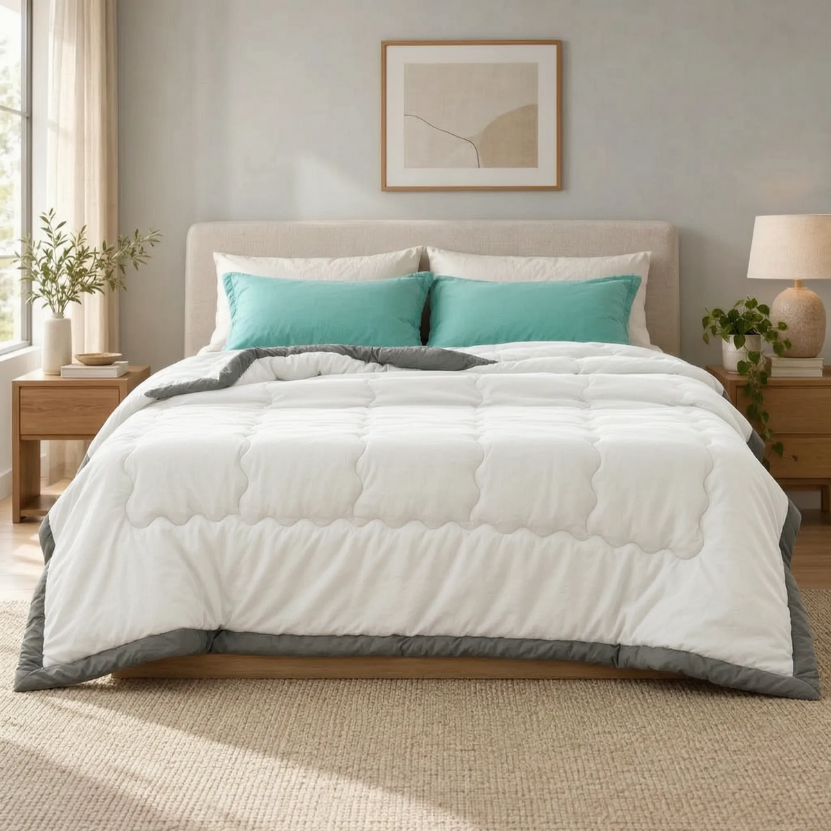 Lightweight Quilted Comforter with Breathable Design