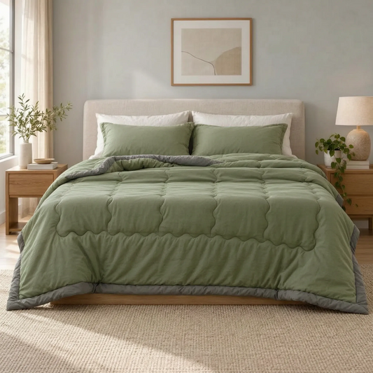Lightweight Quilted Comforter with Breathable Design