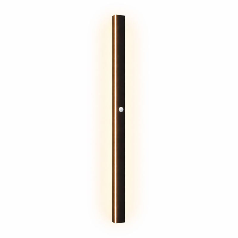 Linear Black LED Outdoor Garden Wall Light Fixture | Wallora