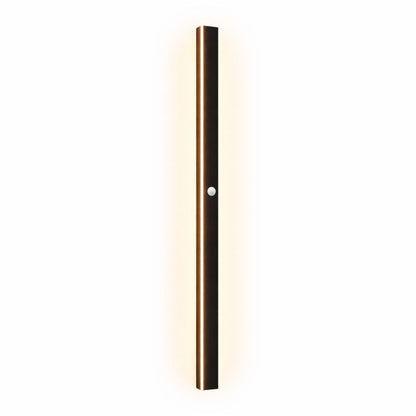 Linear Black LED Outdoor Garden Wall Light Fixture | Wallora