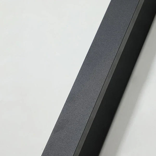Linear Black LED Outdoor Garden Wall Light Fixture | Wallora