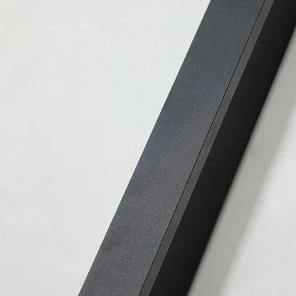 Linear Black LED Outdoor Garden Wall Light Fixture | Wallora