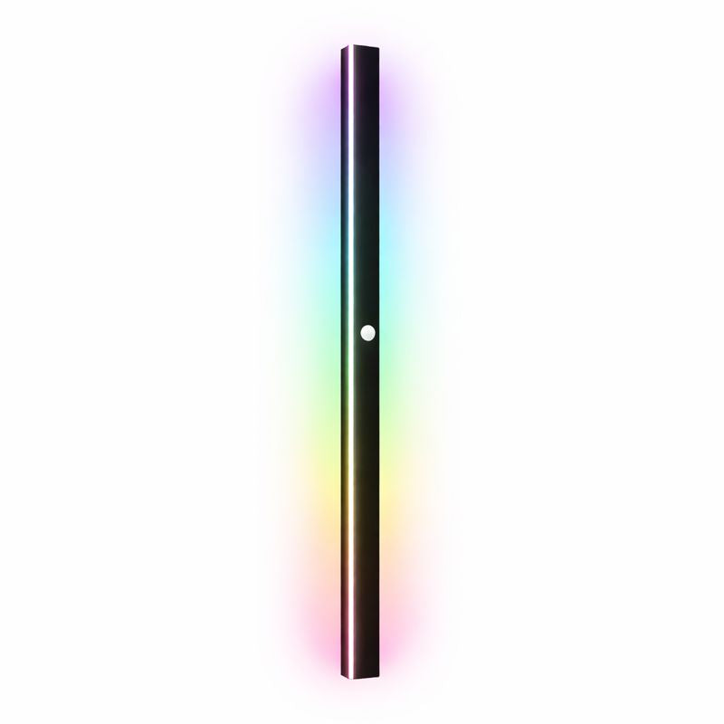 Linear Black LED Outdoor Garden Wall Light Fixture | Wallora