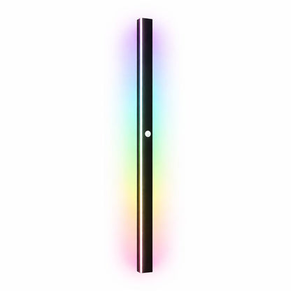 Linear Black LED Outdoor Garden Wall Light Fixture | Wallora