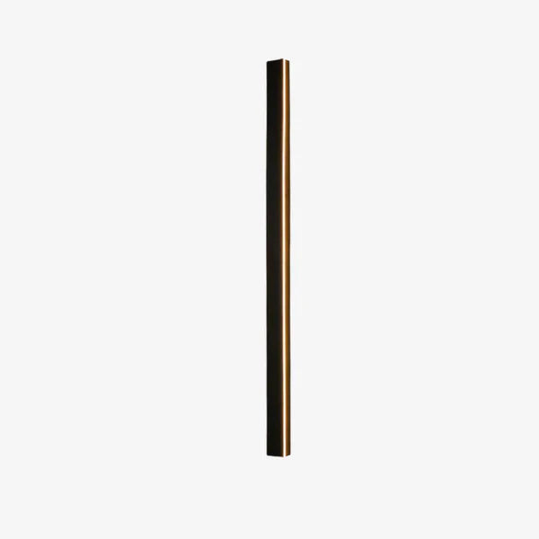 Linear Black LED Outdoor Garden Wall Light Fixture | Wallora