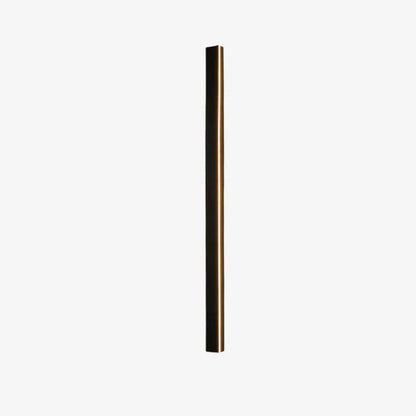 Linear Black LED Outdoor Garden Wall Light Fixture | Wallora