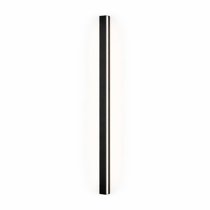 Linear Black LED Outdoor Garden Wall Light Fixture | Wallora