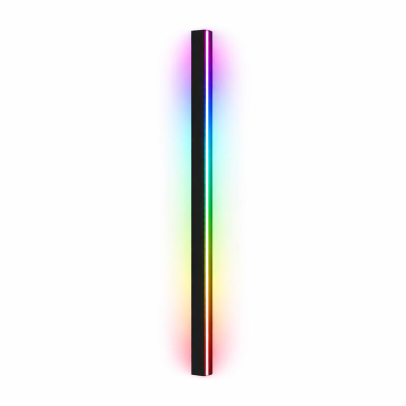 Linear Black LED Outdoor Garden Wall Light Fixture | Wallora