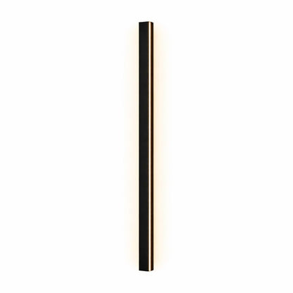 Linear Black LED Outdoor Garden Wall Light Fixture | Wallora
