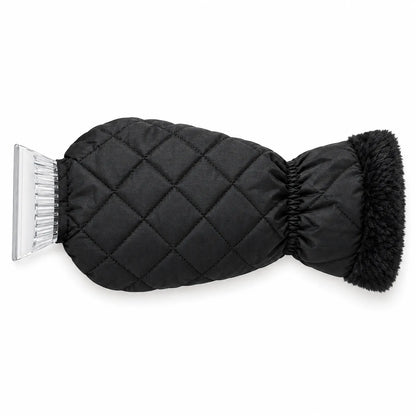 Lined Ice Scraper Mitt Tool