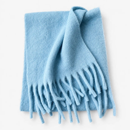 Long Winter Scarf With Tassels