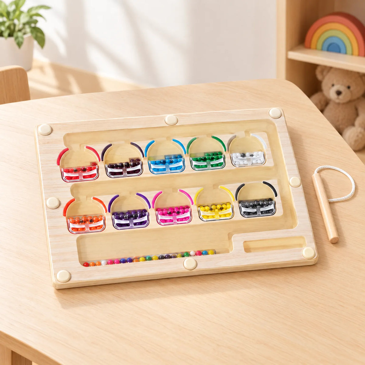 Magnetic Colour Sorting Maze Board