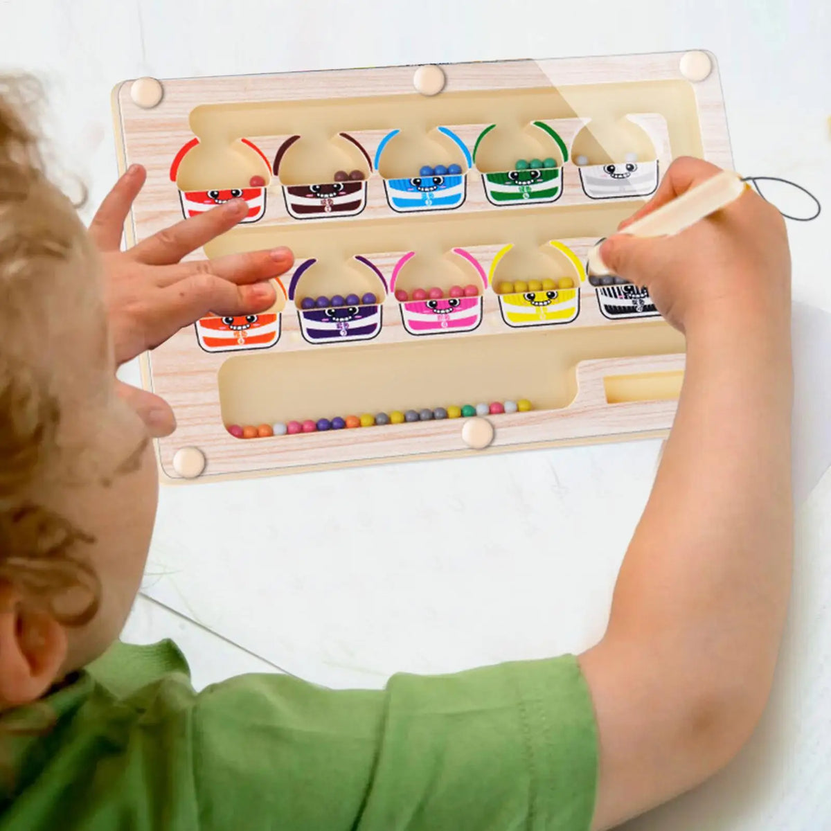 Magnetic Colour Sorting Maze Board