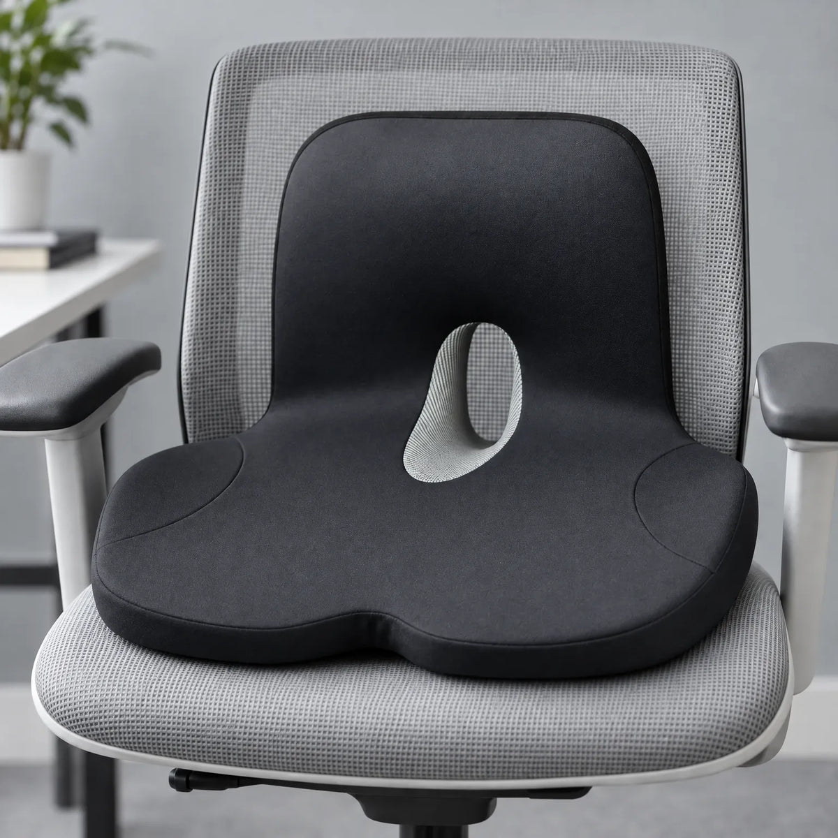 Memory Foam Seat Cushion with Lumbar Support for Office Chair
