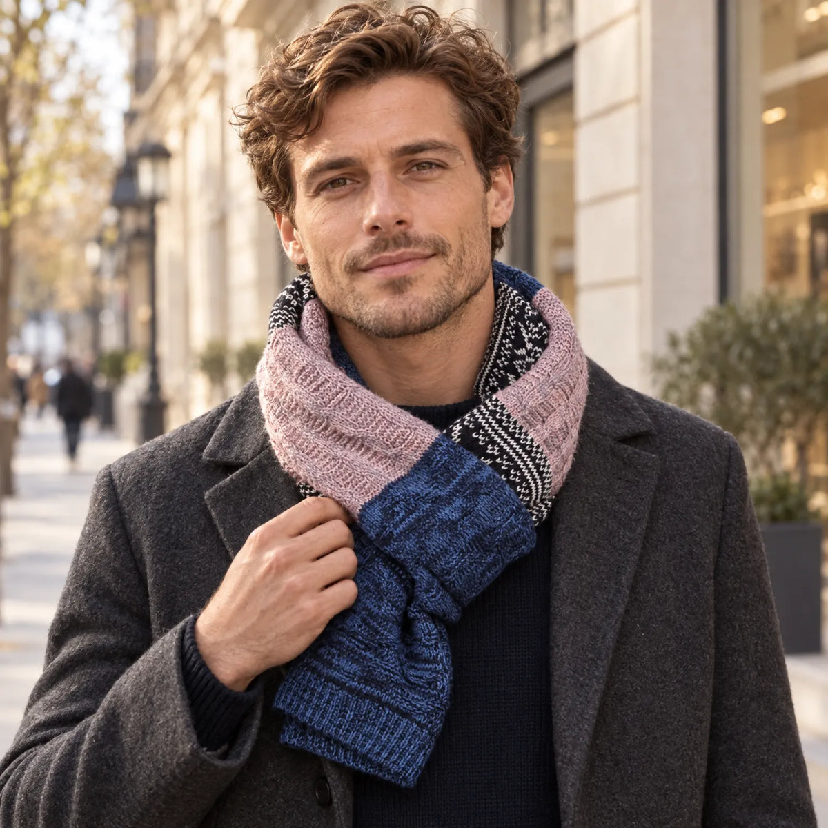 Men's Chunky Knit Winter Scarf