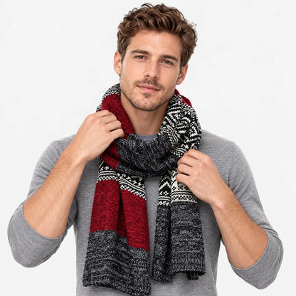 Men's Chunky Knit Winter Scarf